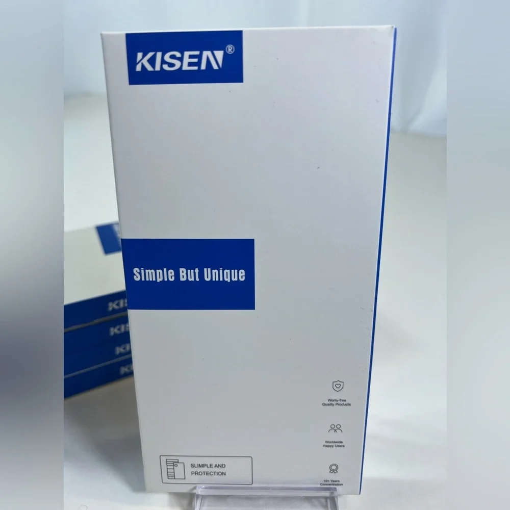 KISEN - 4PC Simple But Unique iPhone 12 Pro Max Case In Navy Blue/Clear NIB